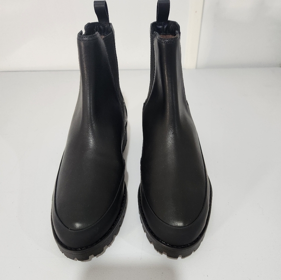 Rebecca Allen Black Leather Ankle Boots, Size 8.5, NWOT - Picture 3 of 7